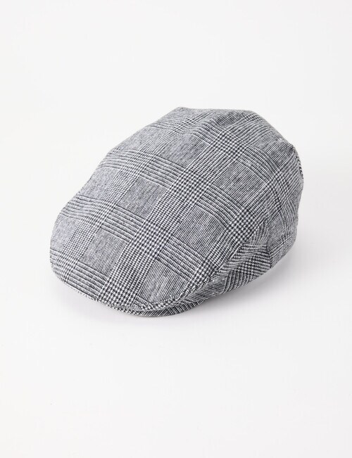 Laidlaw + Leeds Check Drivers Cap, Grey product photo