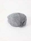 Laidlaw + Leeds Check Drivers Cap, Grey product photo View 02 S