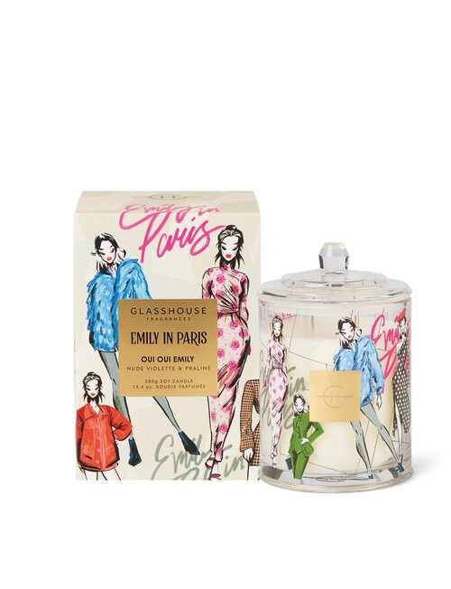 Glasshouse Fragrances Emily In Paris Candle, Oui Oui Emily, 380g product photo