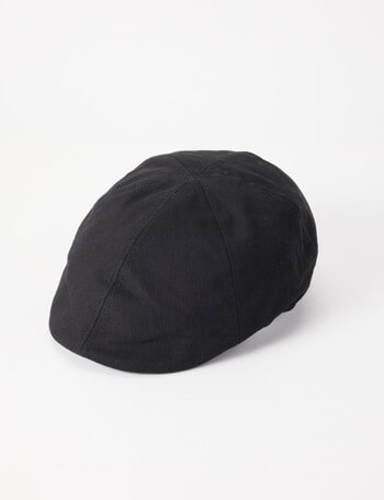 Laidlaw + Leeds Cotton Drivers Cap, Black product photo