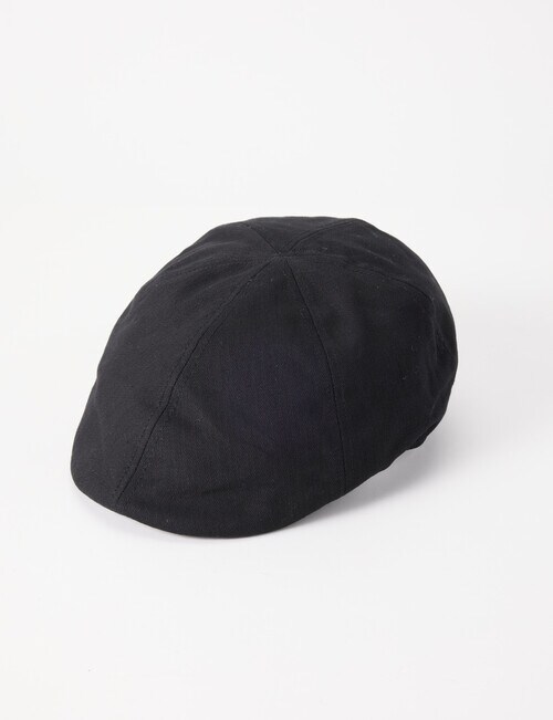Laidlaw + Leeds Cotton Drivers Cap, Black product photo