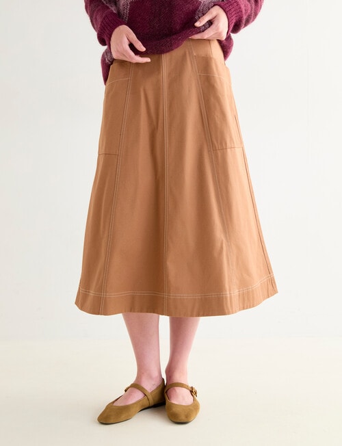 Jigsaw Thornton Skirt, Camel product photo