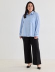 Studio Curve Straight Leg Pintuck Knit Pant, Black product photo View 03 S