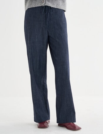 Jigsaw JIG Arabella Chambray Trousers, Indigo product photo