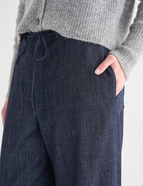 Jigsaw JIG Arabella Chambray Trousers, Indigo product photo View 05 L