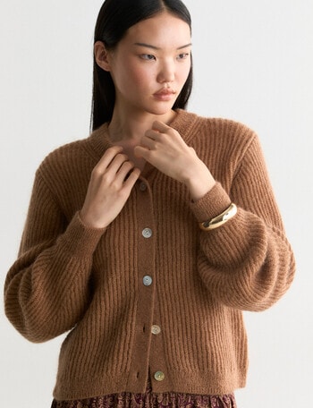 State of play Kaia Mohair Blend Cardigan, Golden product photo