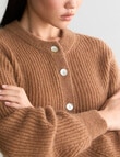 State of play Kaia Mohair Blend Cardigan, Golden product photo View 04 S