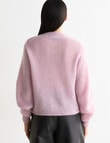 State of play Kaia Mohair Blend Cardigan, Vintage Pink product photo View 02 S