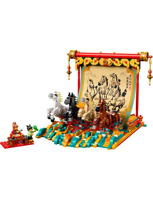 LEGO Chinese Festival Spring Festival Galloping Horses Canvas, 80119 product photo View 02 L
