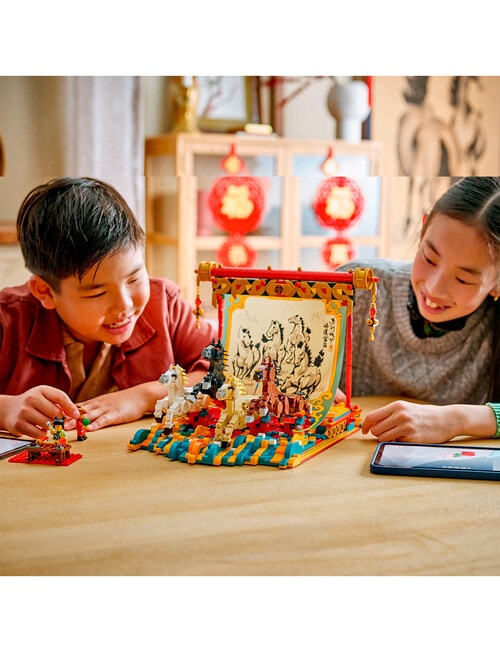 LEGO Chinese Festival Spring Festival Galloping Horses Canvas, 80119 product photo View 03 L