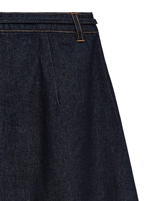 Vero Moda Ruth Rose Belt Denim Skirt, Dark Blue product photo View 02 L