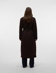 Vero Moda Fortuneaya Extra Long Coat, Chocolate Torte product photo View 02 S