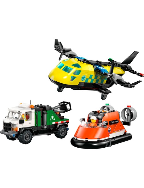 LEGO City Airplane, Service Truck & Hovercraft Rem, 60505 product photo View 02 L
