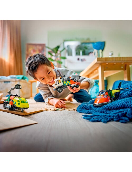 LEGO City Airplane, Service Truck & Hovercraft Rem, 60505 product photo View 08 L