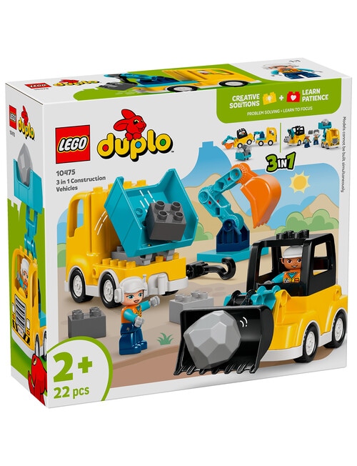 LEGO DUPLO 3-in-1 Construction Vehicles, 10475 product photo View 09 L
