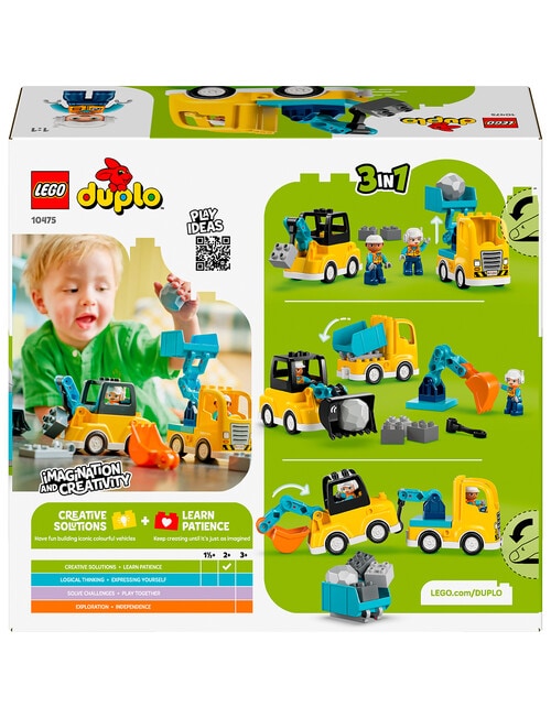 LEGO DUPLO 3-in-1 Construction Vehicles, 10475 product photo View 13 L