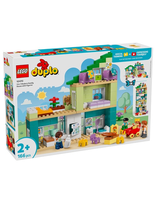 LEGO DUPLO 3-in-1 Modern Family House with Figures, 10470 product photo View 09 L