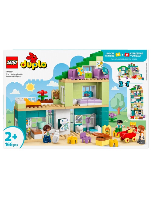 LEGO DUPLO 3-in-1 Modern Family House with Figures, 10470 product photo View 11 L