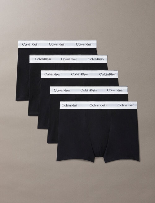 Calvin Klein Cotton Stretch Trunk, 5-Pack, Black product photo