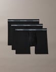 Calvin Klein Icon Active Mesh Long Boxer Brief, 3-Pack, Black product photo