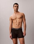 Calvin Klein Icon Active Mesh Long Boxer Brief, 3-Pack, Black product photo View 04 S