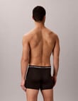 Calvin Klein Icon Active Mesh Long Boxer Brief, 3-Pack, Black product photo View 05 S