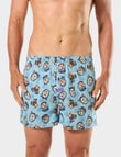 Mitch Dowd Dog Pound Cotton Boxer Short, Blue product photo View 02 S