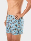 Mitch Dowd Dog Pound Cotton Boxer Short, Blue product photo View 04 S