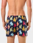 Mitch Dowd Dance Bears Cotton Boxer Short, Navy product photo View 03 S