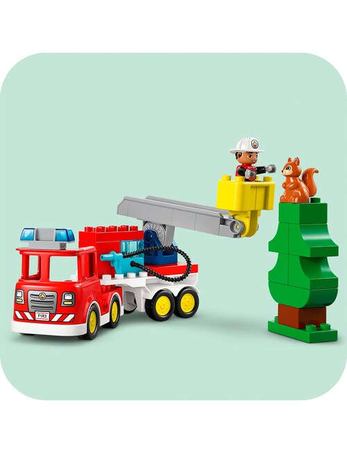 LEGO DUPLO Fire Truck with Hose and Firefighter, 10473 product photo View 06 L