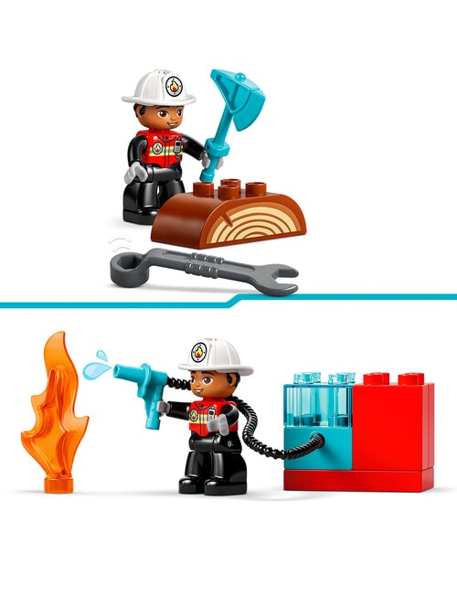 LEGO DUPLO Fire Truck with Hose and Firefighter, 10473 product photo View 10 L