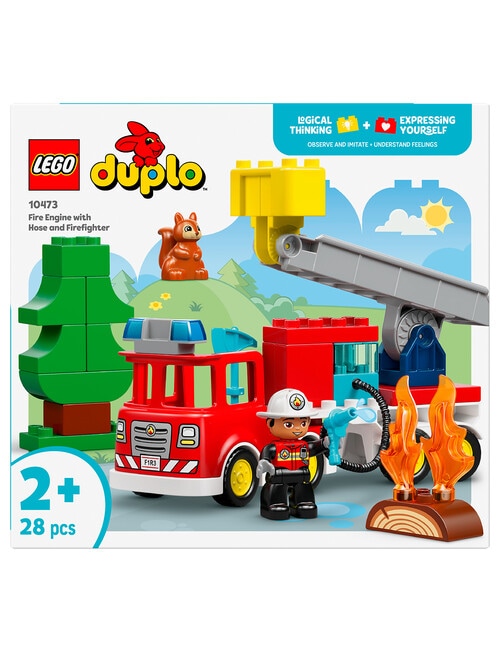 LEGO DUPLO Fire Truck with Hose and Firefighter, 10473 product photo View 13 L