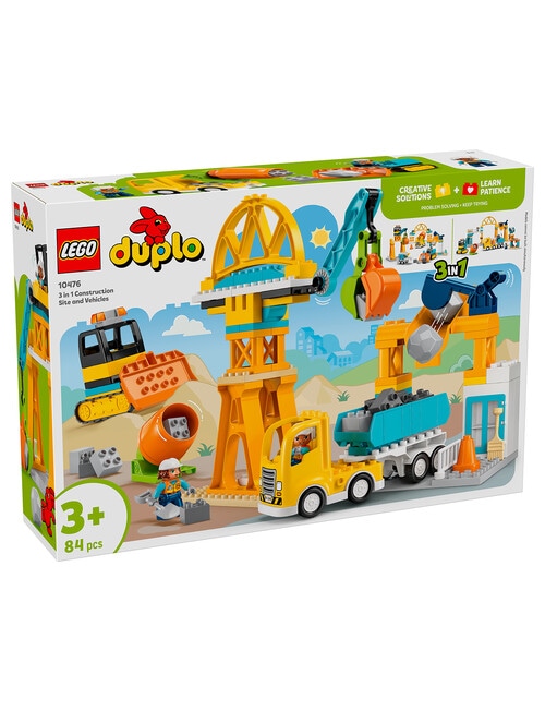 LEGO DUPLO 3 in 1 Construction Site and Vehicles, 10476 product photo View 14 L