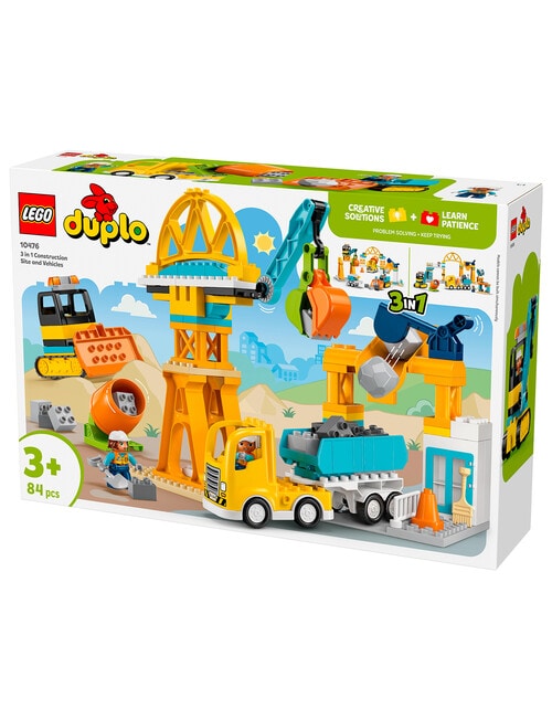 LEGO DUPLO 3 in 1 Construction Site and Vehicles, 10476 product photo View 15 L