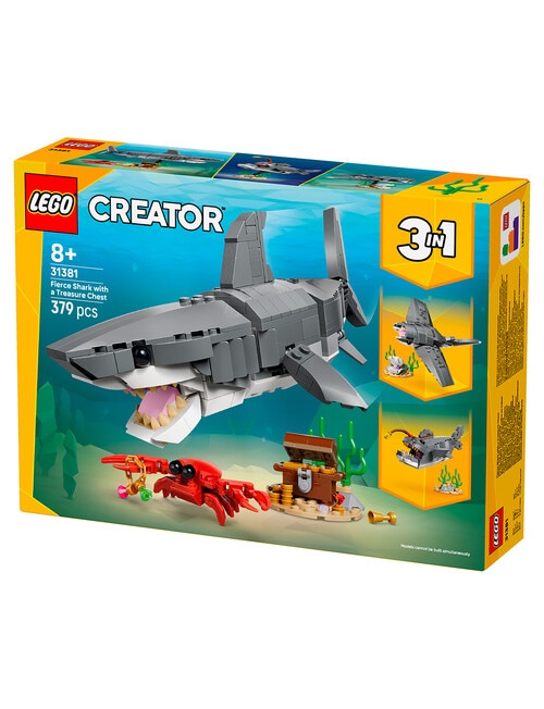 LEGO Creator 3-in-1 Fierce Shark with a Treasure Chest, 31381 product photo View 13 L