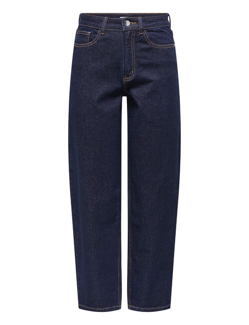 ONLY Emily Mon Crop Rinse Denim Jean, Dark Blue product photo