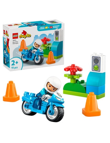 LEGO DUPLO Blue Police Motorcycle, 10471 product photo