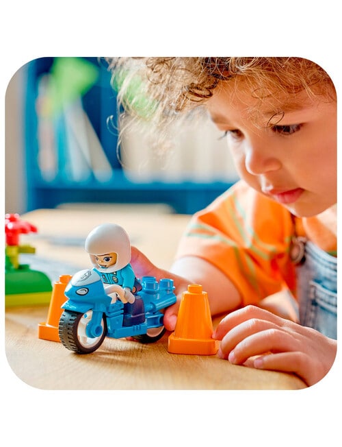 LEGO DUPLO Blue Police Motorcycle, 10471 product photo View 04 L