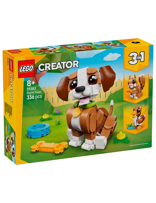 LEGO Creator 3-in-1 Cute Animals: Playful Puppy Dog, 31382 product photo View 13 L