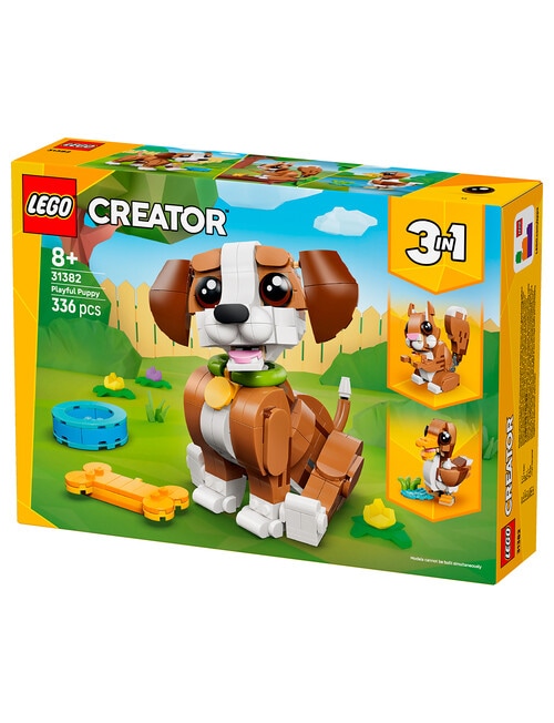 LEGO Creator 3-in-1 Cute Animals: Playful Puppy Dog, 31382 product photo View 14 L
