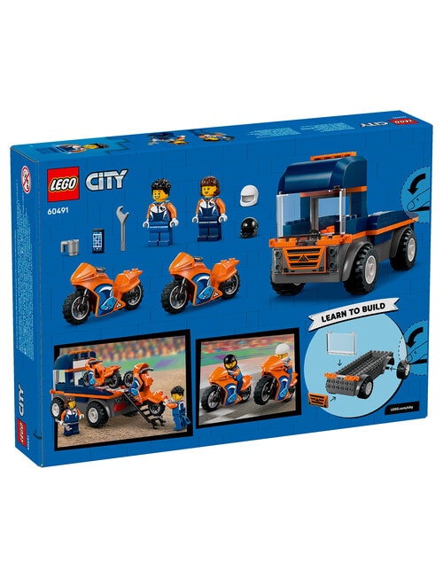 LEGO City City Motorcycle Transporter, 60491 product photo View 06 L