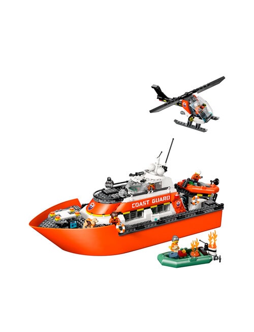 LEGO City Coast Guard Rescue Boat & Helicopter, 60504 product photo View 02 L
