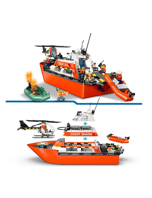 LEGO City Coast Guard Rescue Boat & Helicopter, 60504 product photo View 09 L