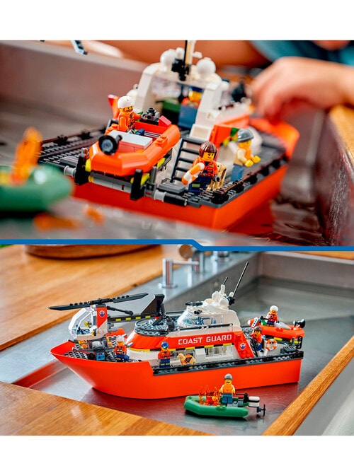 LEGO City Coast Guard Rescue Boat & Helicopter, 60504 product photo View 10 L