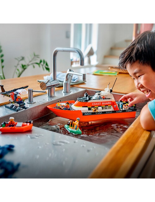 LEGO City Coast Guard Rescue Boat & Helicopter, 60504 product photo View 12 L