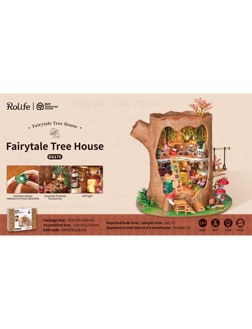 DIY Kits Rolife Fairytale Tree House, DG179 product photo View 04 L