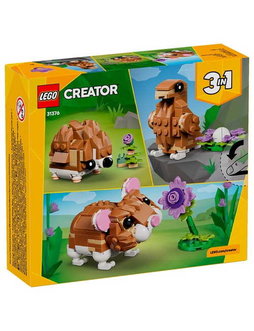 LEGO Creator 3-in-1 Cute Hamster with a Flower, 31376 product photo View 07 L