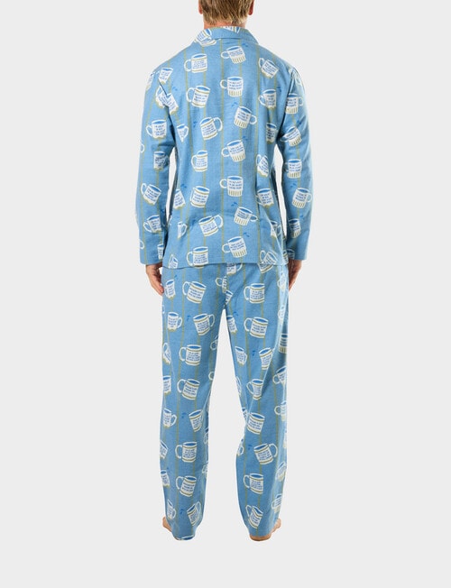 Mitch Dowd Cotton Flannel PJ Set, Cuppa Joe product photo View 02 L