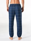 Mitch Dowd Base Check Flannel Sleep Pant, Navy product photo View 02 S