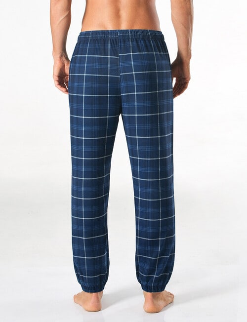 Mitch Dowd Base Check Flannel Sleep Pant, Navy product photo View 02 L